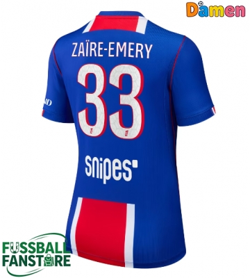 Paris Saint-Germain Warren Zaire-Emery #33 Replik Heimtrikot Damen 2026-27 Kurzarm
